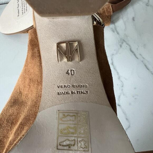 Tamara Mellon Element Sandal Bootie Suede Block Heel Women's Size 40 - Picture 5 of 5